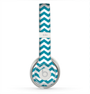 The Subtle Blue & White Chevron Pattern V2 Skin for the Beats by Dre Solo 2 Headphones