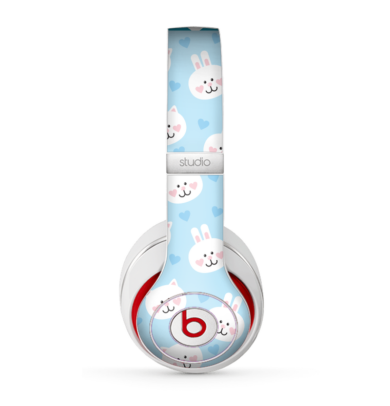 The Subtle Blue & White Faced Cats Skin for the Beats by Dre Studio (2013+ Version) Headphones