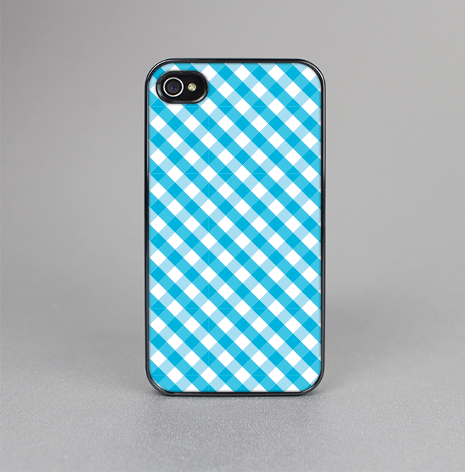 The Subtle Blue & White Plaid Skin-Sert for the Apple iPhone 4-4s Skin-Sert Case