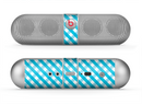 The Subtle Blue & White Plaid Skin for the Beats by Dre Pill Bluetooth Speaker