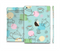 The Subtle Blue With Coffee Icon Sketches Full Body Skin Set for the Apple iPad Mini 3