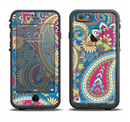 The Subtle Blue & Yellow Paisley Pattern Apple iPhone 6/6s LifeProof Fre Case Skin Set