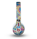 The Subtle Blue & Yellow Paisley Pattern Skin for the Beats by Dre Mixr Headphones