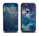The Subtle Blue and Green Nebula Apple iPhone 6/6s LifeProof Fre Case Skin Set