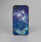 The Subtle Blue and Green Nebula Skin-Sert for the Apple iPhone 4-4s Skin-Sert Case