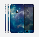 The Subtle Blue and Green Nebula Skin for the Apple iPhone 6 Plus