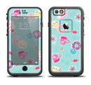 The Subtle Blue with Pink Treats Apple iPhone 6/6s LifeProof Fre Case Skin Set