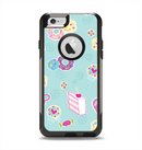 The Subtle Blue with Pink Treats Apple iPhone 6 Otterbox Commuter Case Skin Set