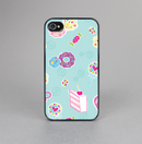 The Subtle Blue with Pink Treats Skin-Sert for the Apple iPhone 4-4s Skin-Sert Case