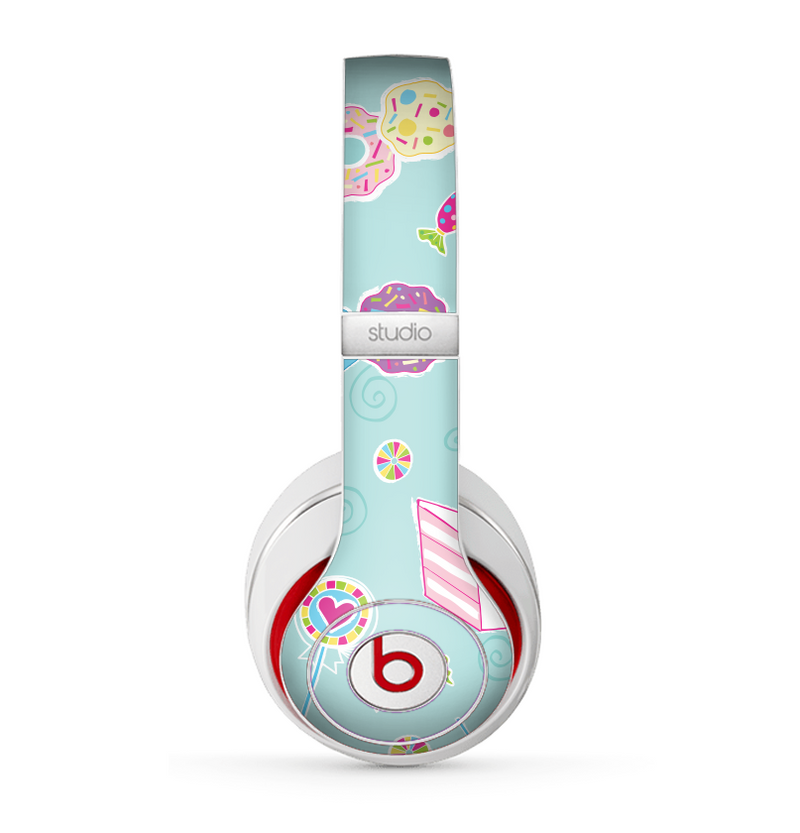 The Subtle Blue with Pink Treats Skin for the Beats by Dre Studio (2013+ Version) Headphones