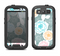 The Subtle Gray & White Floral Illustration Samsung Galaxy S3 LifeProof Fre Case Skin Set