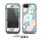 The Subtle Gray & White Floral Illustration Skin for the Apple iPhone 5c LifeProof Case