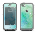 The Subtle Green & Blue Watercolor Apple iPhone 5c LifeProof Nuud Case Skin Set