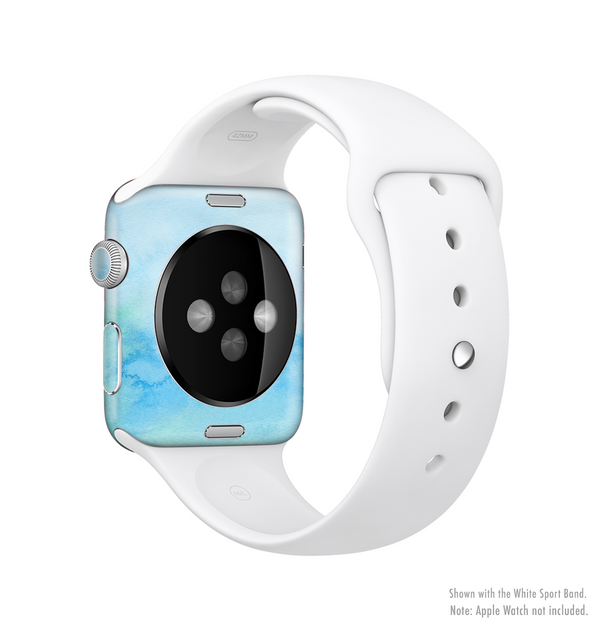 The Subtle Green & Blue Watercolor V2 Full-Body Skin Kit for the Apple Watch