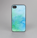 The Subtle Green & Blue Watercolor V2 Skin-Sert for the Apple iPhone 4-4s Skin-Sert Case