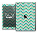 The Subtle Green Chevron Pattern V2 Skin for the iPad Air