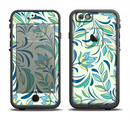 The Subtle Green Floral Vector Pattern Apple iPhone 6/6s LifeProof Fre Case Skin Set