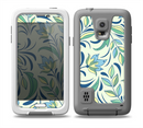 The Subtle Green Floral Vector Pattern Skin Samsung Galaxy S5 frē LifeProof Case