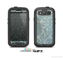 The Subtle Green Lace Pattern Skin For The Samsung Galaxy S3 LifeProof Case