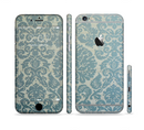 The Subtle Green Lace Pattern Sectioned Skin Series for the Apple iPhone 6s Plus