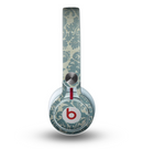 The Subtle Green Lace Pattern Skin for the Beats by Dre Mixr Headphones