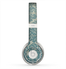 The Subtle Green Lace Pattern Skin for the Beats by Dre Solo 2 Headphones