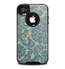 The Subtle Green Lace Pattern Skin for the iPhone 4-4s OtterBox Commuter Case