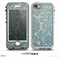 The Subtle Green Lace Pattern Skin for the iPhone 5-5s NUUD LifeProof Case for the lifeproof skins