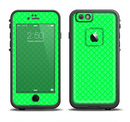 The Subtle Green Paw Prints Apple iPhone 6/6s LifeProof Fre Case Skin Set