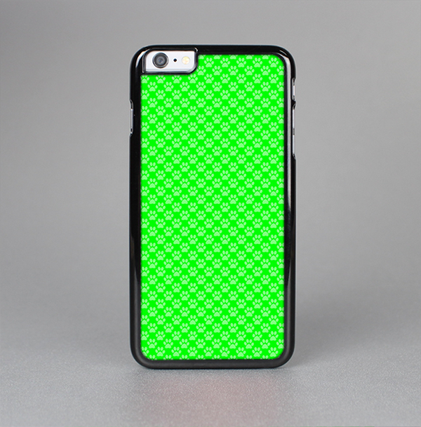 The Subtle Green Paw Prints Skin-Sert for the Apple iPhone 6 Plus Skin-Sert Case