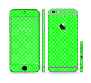 The Subtle Green Paw Prints Sectioned Skin Series for the Apple iPhone 6s Plus