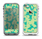 The Subtle Green Seamless Leaves Apple iPhone 5-5s LifeProof Fre Case Skin Set
