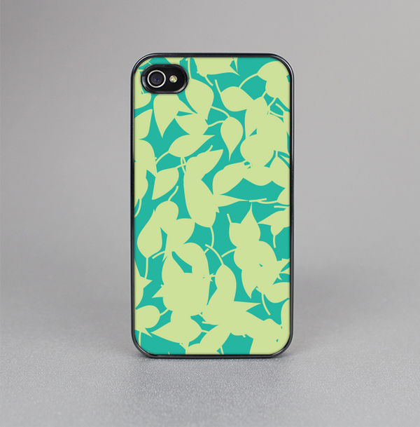 The Subtle Green Seamless Leaves Skin-Sert for the Apple iPhone 4-4s Skin-Sert Case