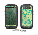 The Subtle Green Seamless Leaves Skin For The Samsung Galaxy S3 LifeProof Case
