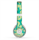 The Subtle Green Seamless Leaves Skin for the Beats by Dre Solo 2 Headphones