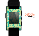 The Subtle Green Seamless Leaves Skin for the Pebble SmartWatch