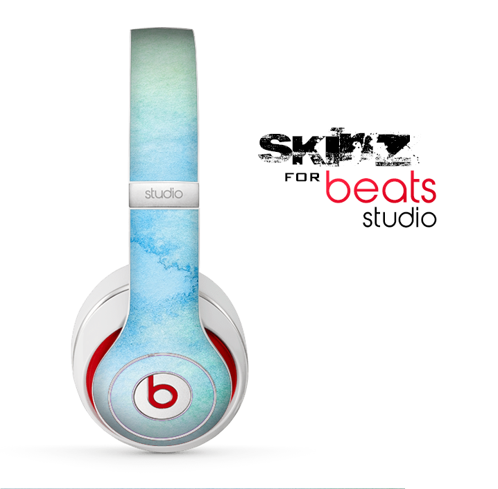 The Subtle Green & Blue Watercolor Skin for the Beats Studio for the Beats Skin