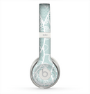 The Subtle Green and White Lace Design Skin for the Beats by Dre Solo 2 Headphones