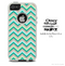 The Subtle Greens Chevron Skin For The iPhone 4-4s or 5-5s Otterbox Commuter Case