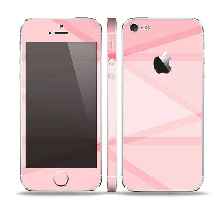 The Subtle Layered Pink Salmon Skin Set for the Apple iPhone 5