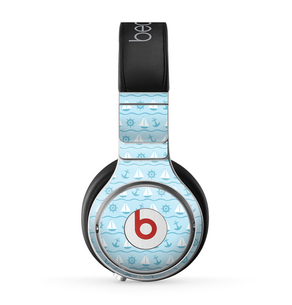 The Subtle Nautical Sailing Pattern Skin for the Beats by Dre Pro Headphones