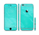 The Subtle Neon Turquoise Surface Sectioned Skin Series for the Apple iPhone 6s Plus