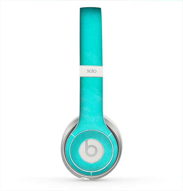 The Subtle Neon Turquoise Surface Skin for the Beats by Dre Solo 2 Headphones