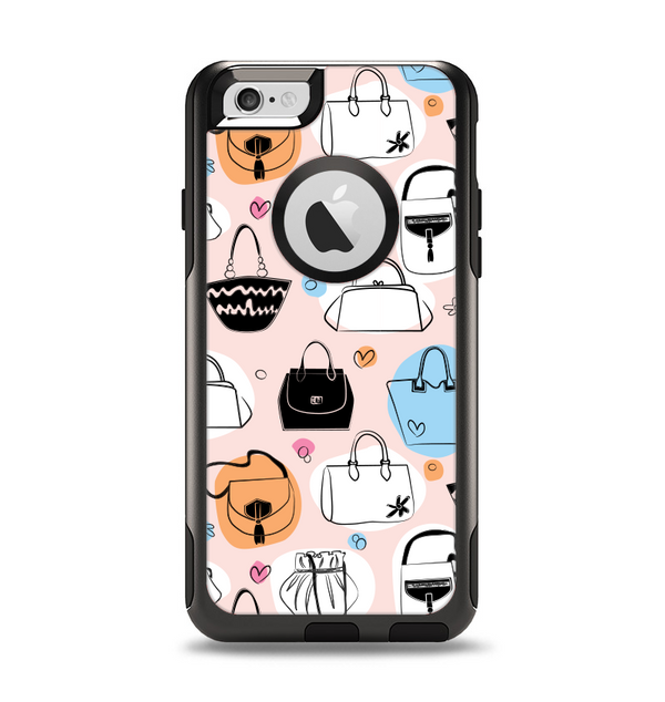 The Subtle Pink And Purses Apple iPhone 6 Otterbox Commuter Case Skin Set