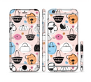The Subtle Pink And Purses Sectioned Skin Series for the Apple iPhone 6/6s Plus