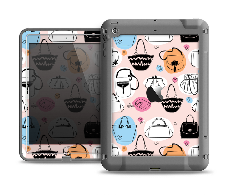 The Subtle Pink And Purses Apple iPad Air LifeProof Fre Case Skin Set