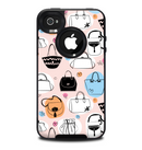 The Subtle Pink And Purses Skin for the iPhone 4-4s OtterBox Commuter Case