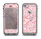 The Subtle Pink Floral Illustration Apple iPhone 5c LifeProof Fre Case Skin Set