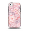 The Subtle Pink Floral Illustration Apple iPhone 5c Otterbox Symmetry Case Skin Set