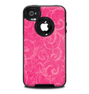 The Subtle Pink Floral Laced Skin for the iPhone 4-4s OtterBox Commuter Case